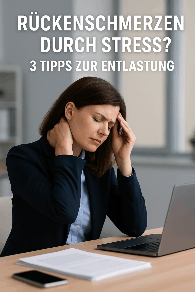 Rückenschmerzen durch Stress: 3 Tipps zur Entlastung