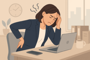 Rückenschmerzen durch Stress: 3 Tipps zur Entlastung