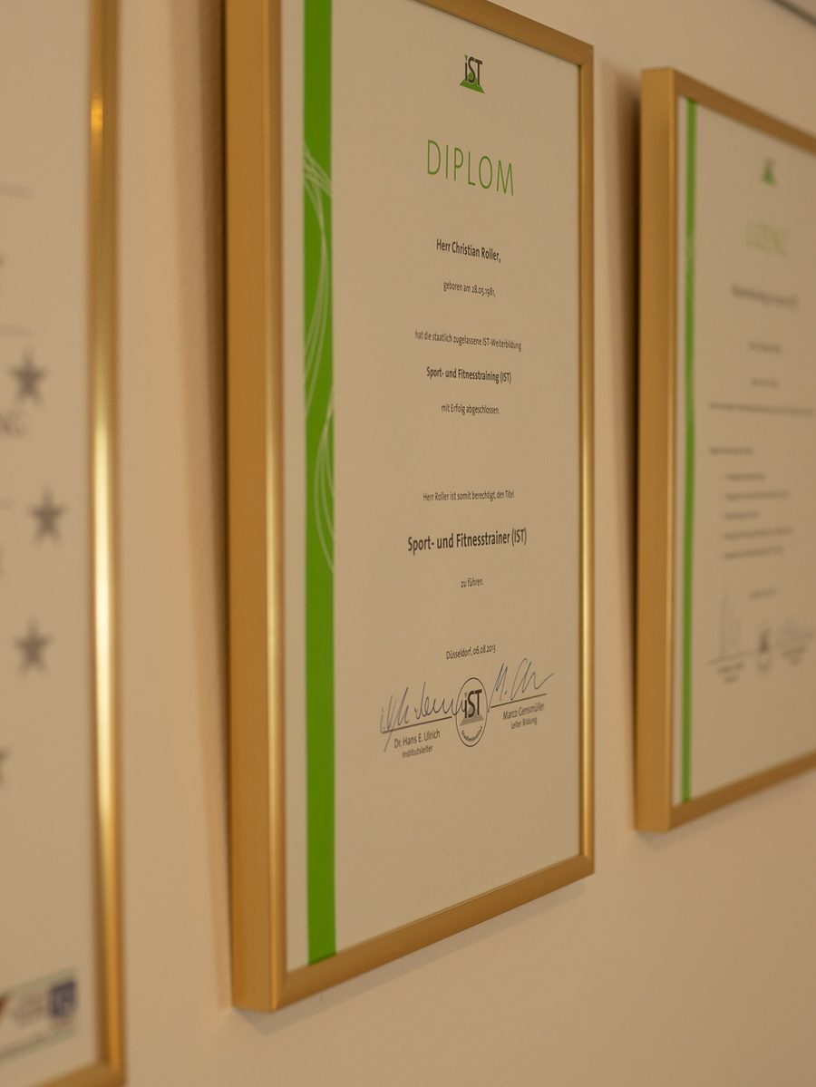 Lizenzen und Diplome von Christian Roller