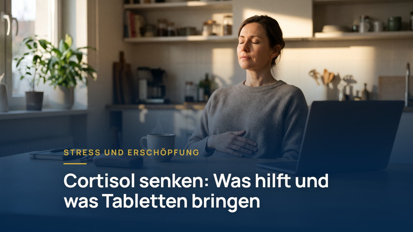 Cortisol senken: Was hilft und was Tabletten bringen