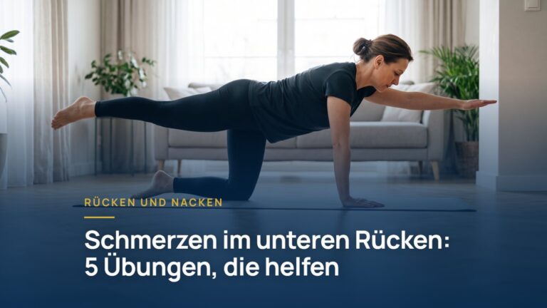 Schmerzen im unteren Rücken: 5 Übungen, die helfen